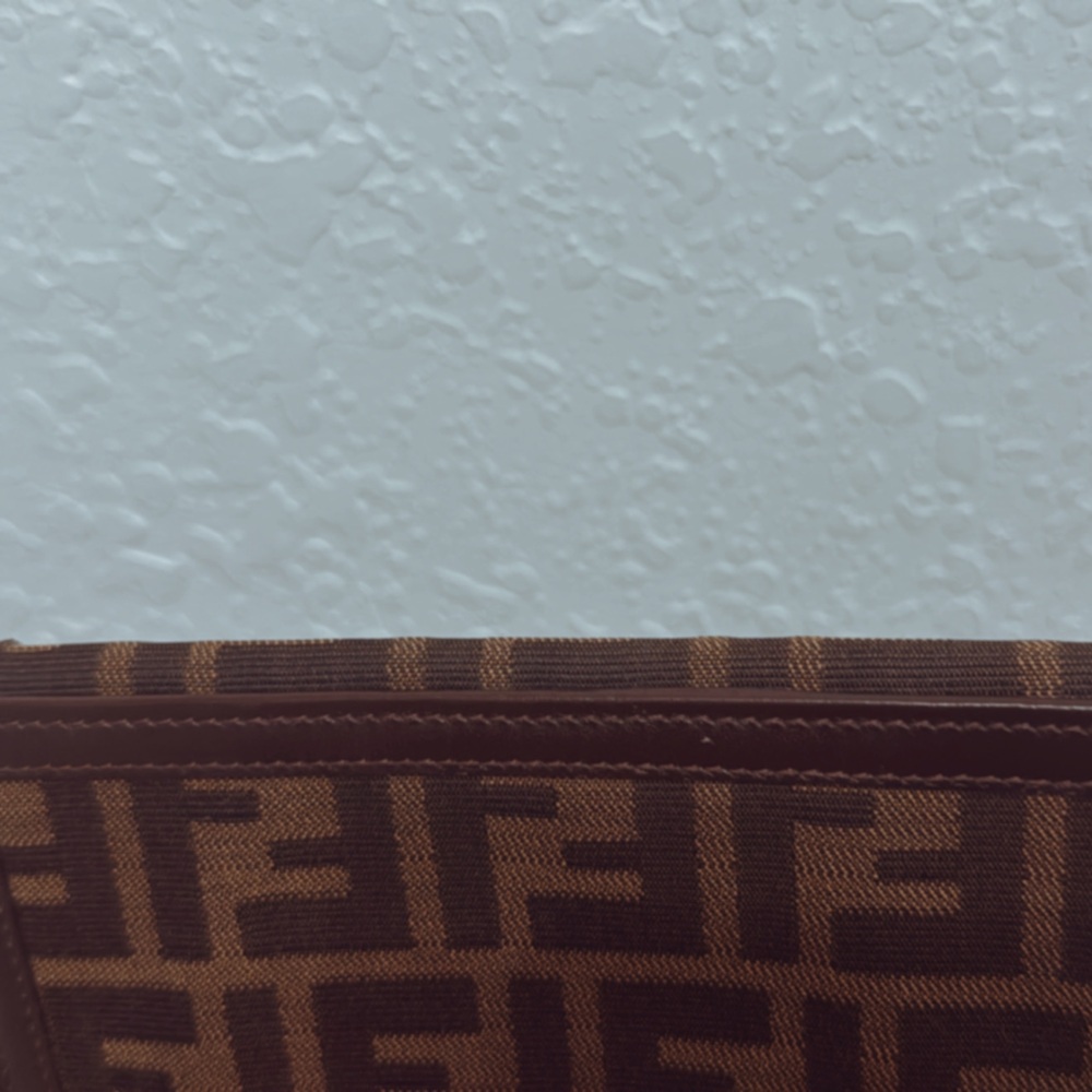 Fendi zucca wallet brown/black